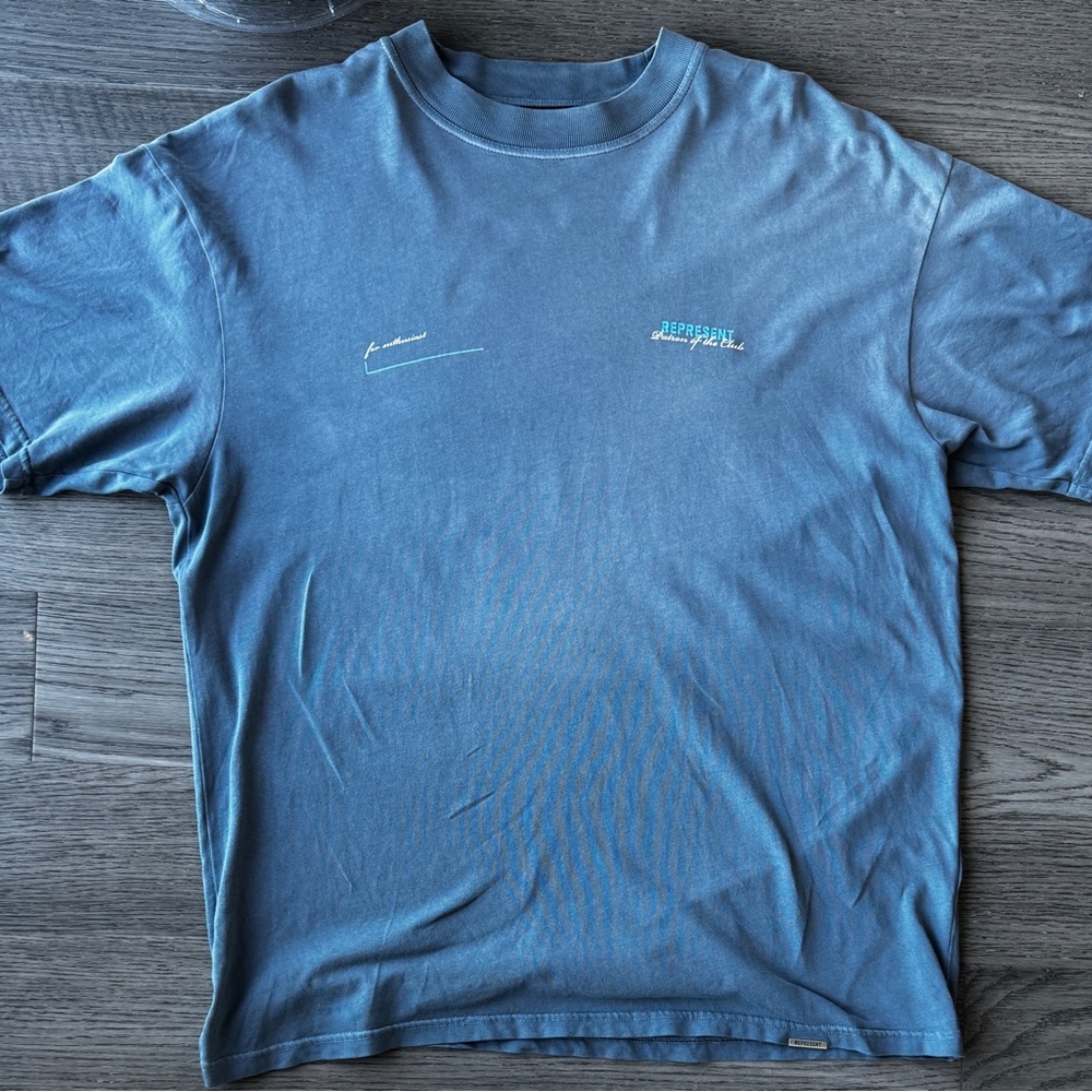 REPRESENT Patron Of The Club Washed Grey T-Shirt